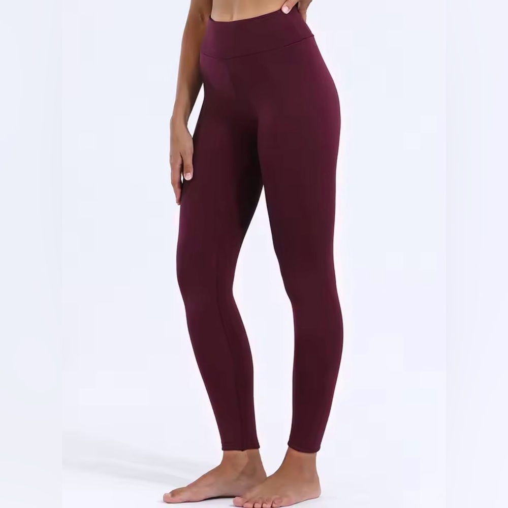Women's Burgundy Leggings